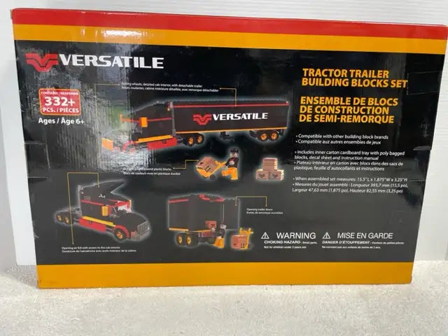 1/64 VERSATILE Tractor Trailer Building Block Set Farm Toy