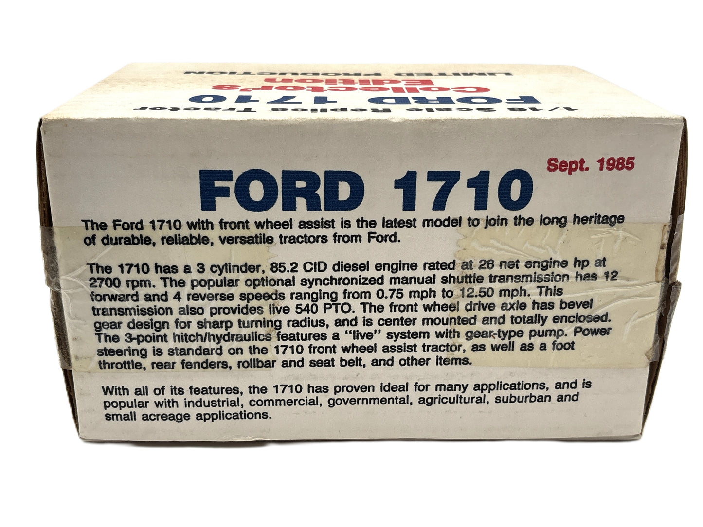 1/16 Ford 1710 MFWD Collector Edition