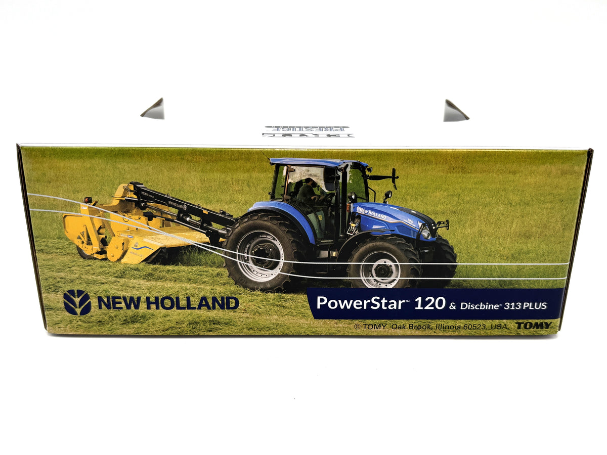 1/64 New Holland Powerstar 120 with 313 Discbine