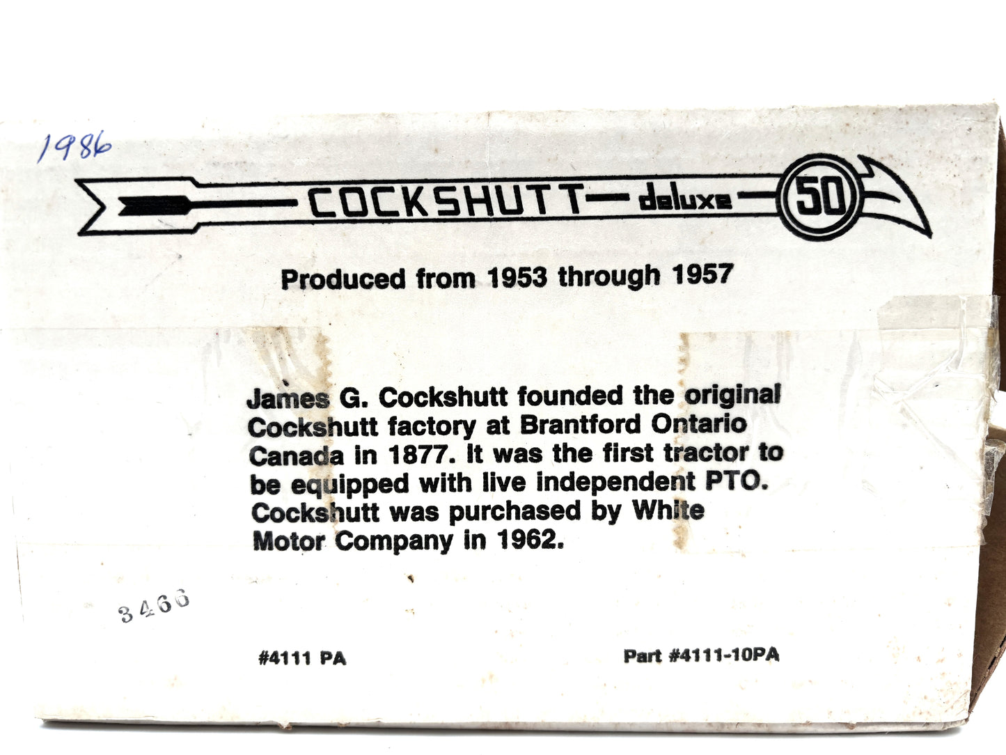1/16 Cockshutt 50 Deluxe