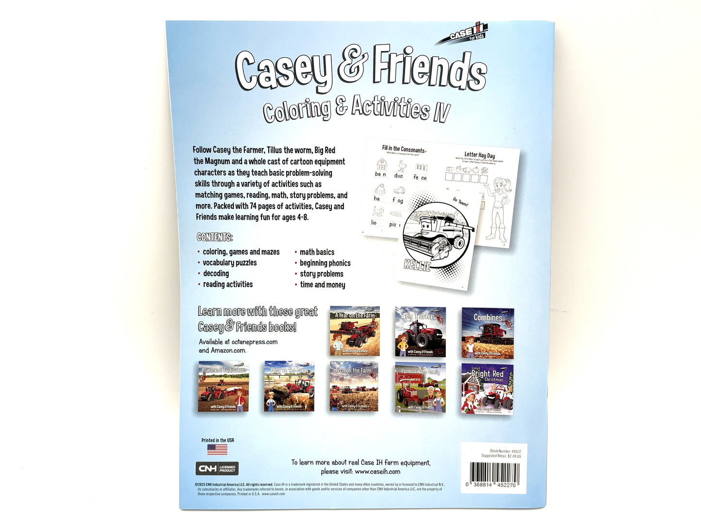 Case IH Casey & Friends Kids Coloring & Activities Book IV