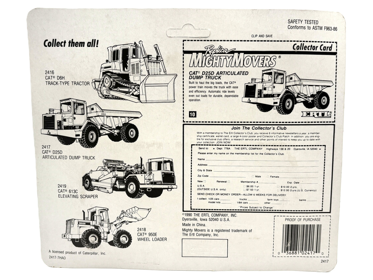 1/64 Caterpillar D25D Rock Truck