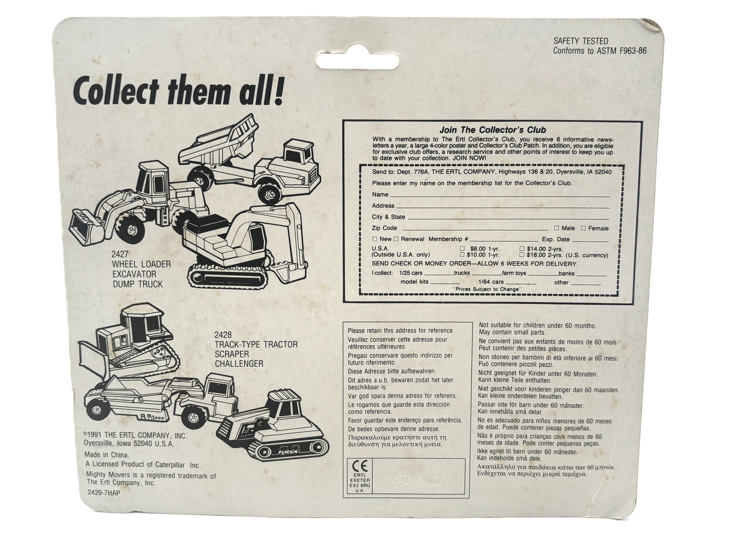 1/87 Caterpillar Micro Size Construction Set