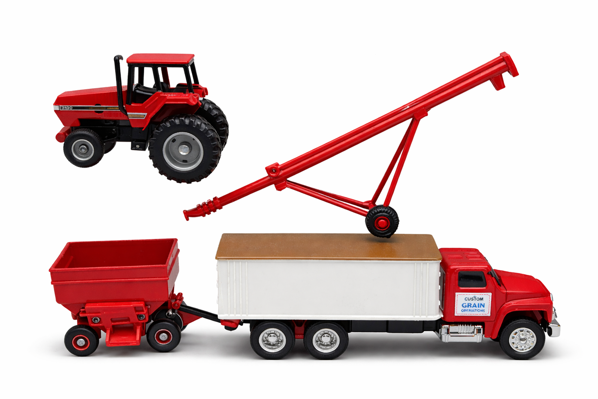 1/64 Case IH Grain Barn Set