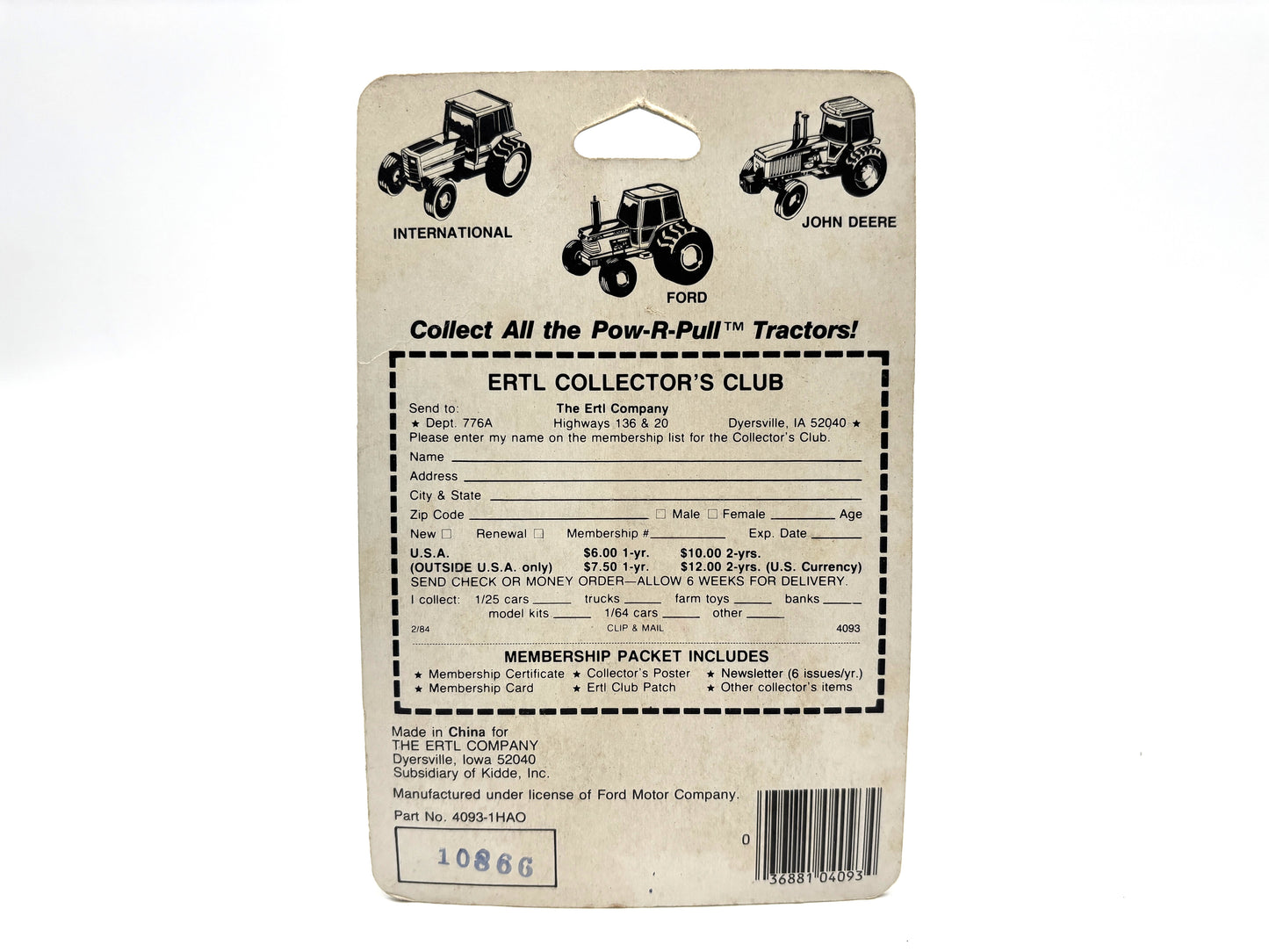 1/64 Ford 7W-35 POW-R-PULL