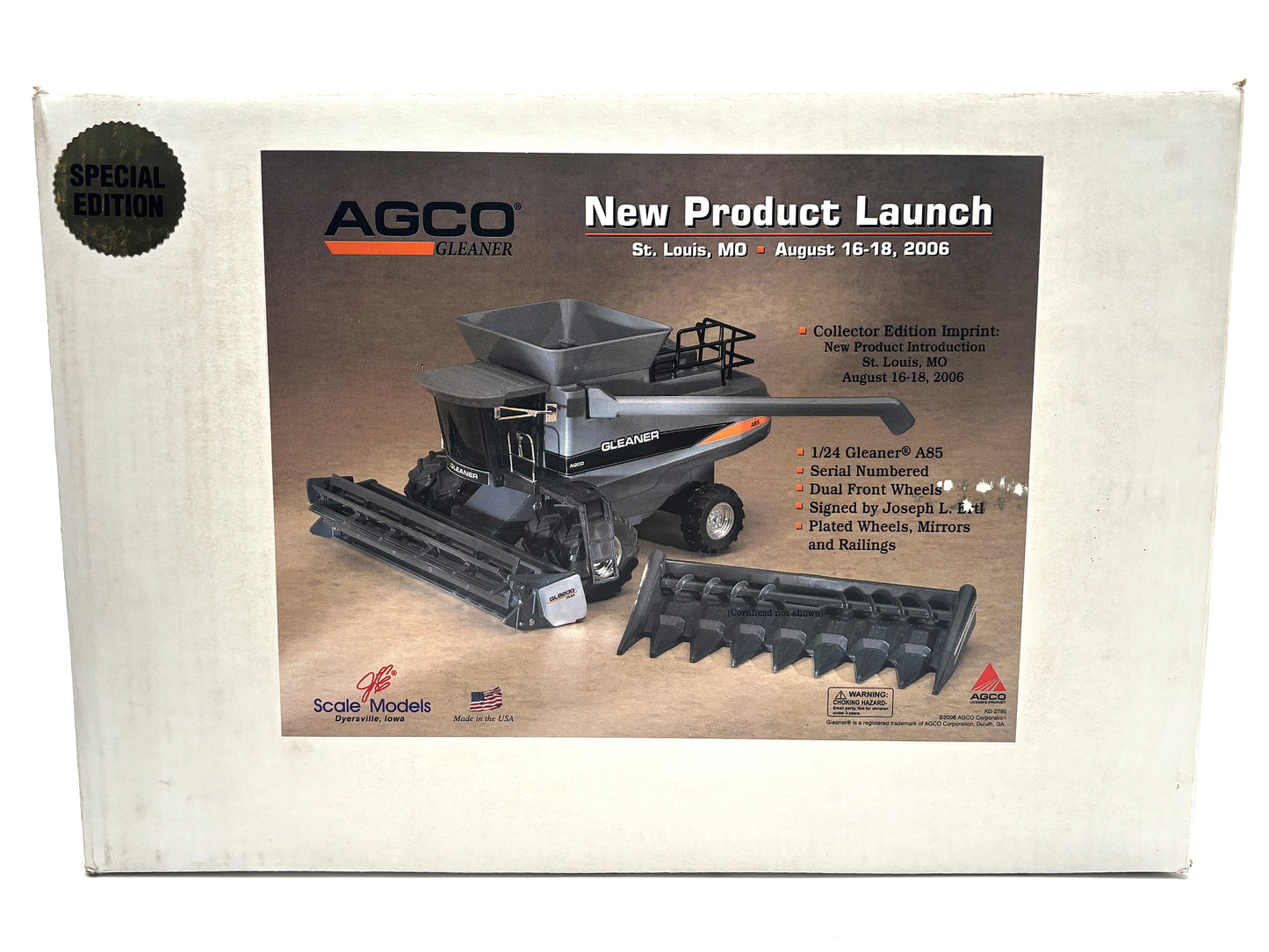 1/24 AGCO Gleaner A85 Product Launch Edition
