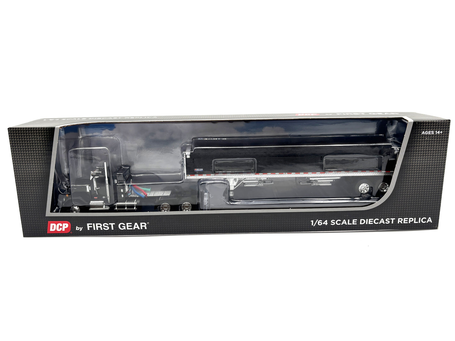 1/64 GMC General with 43 Wilson Trailer Black