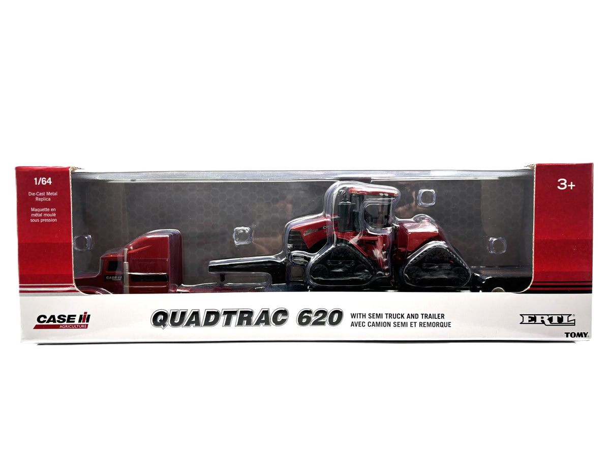 1/64 Case IH Steiger 620 Quadtrac with Semi & Lowboy Trailer