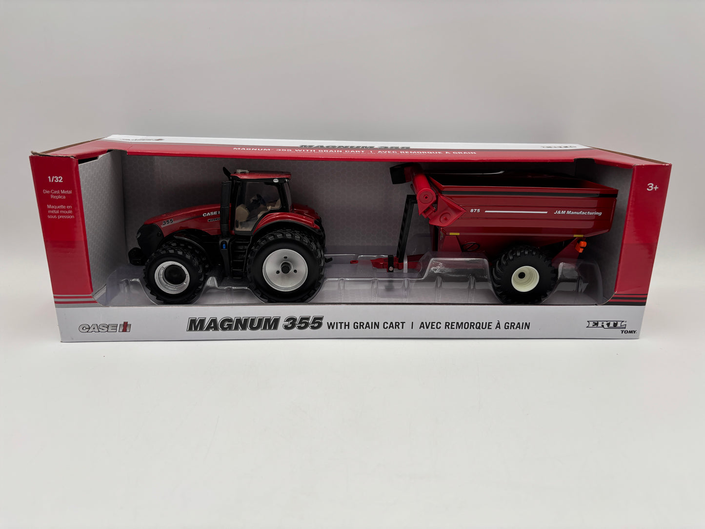 1/32 CASE IH Magnum 355 with J&M 875 Grain Cart