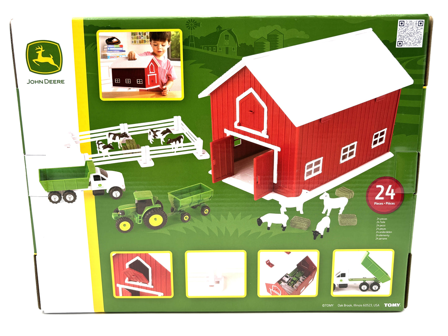 1/64 John Deere Red Barn Play Set