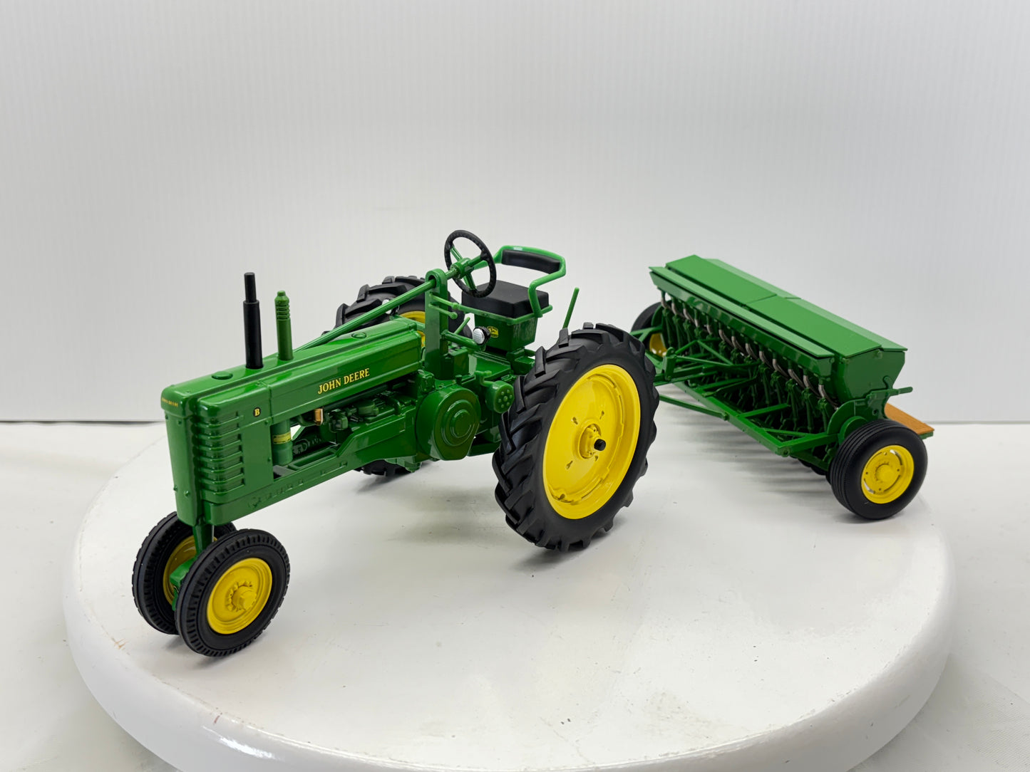 1/16 John Deere Model "B" with Grain Drill