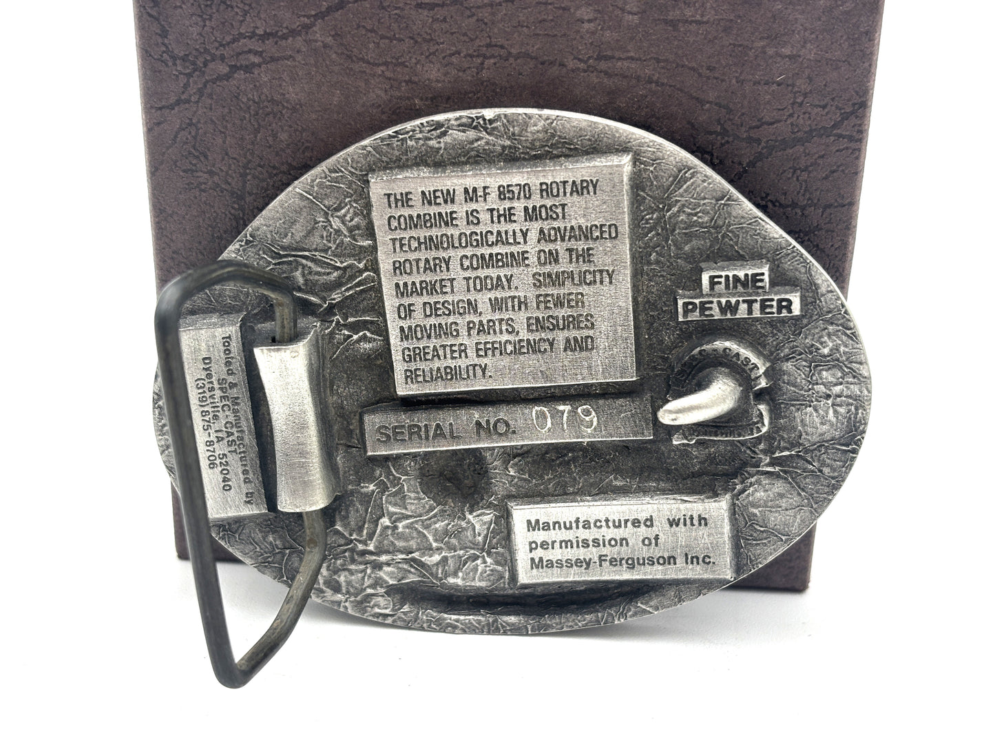 Massey Ferguson 8570 Rotary Combine Belt Buckle