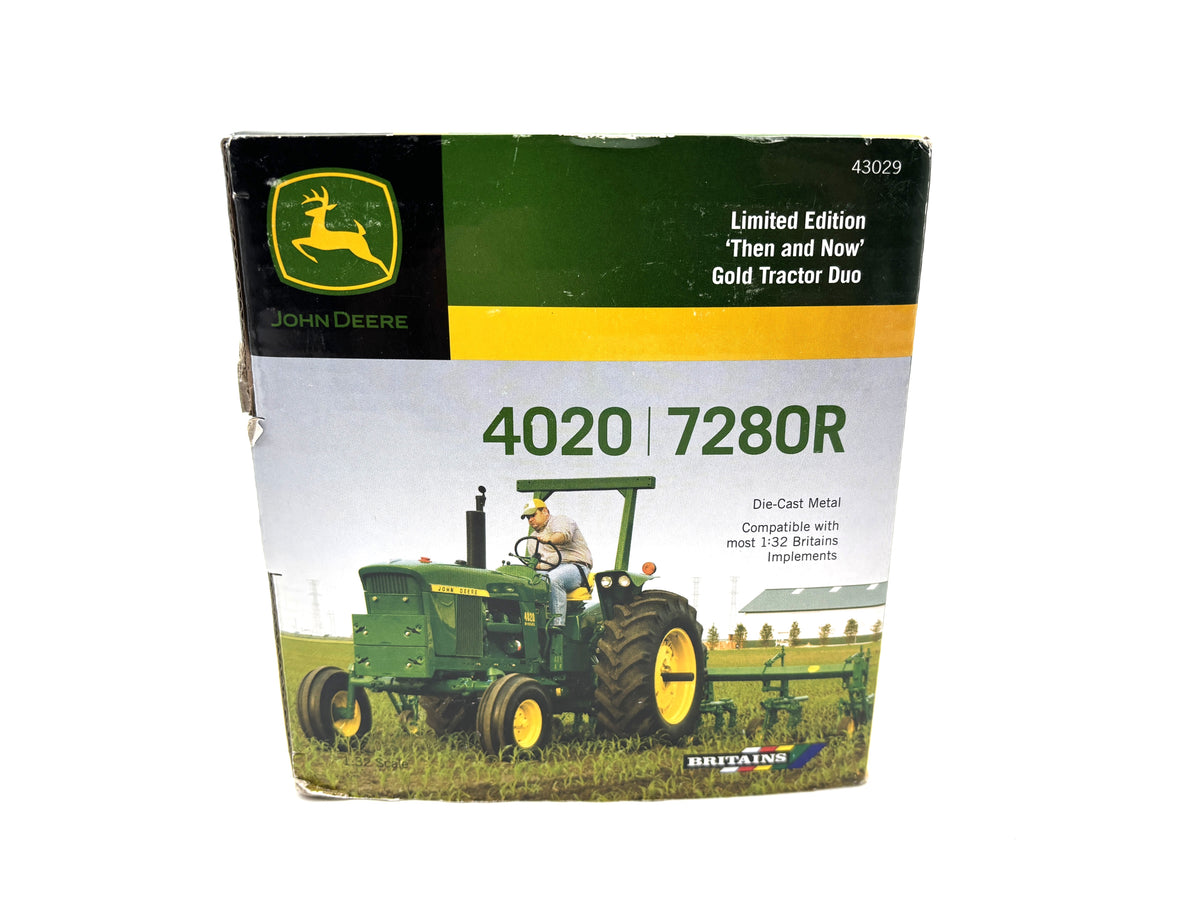 1/32 John Deere 4020-7280R Limited Edition ''Then and Now'' Gold Tractor Duo Set