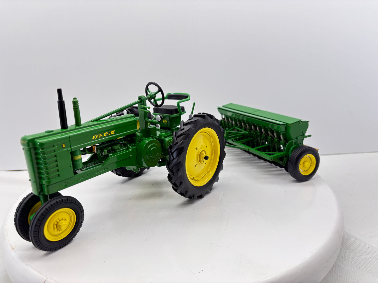 1/16 John Deere Model "B" with Grain Drill