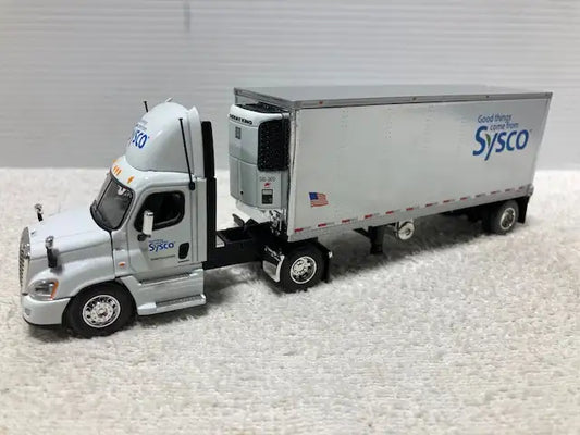 1/64 FREIGHTLINER CASCADIA W/TRAILER, SYSCO Die-Cast Toy Truck