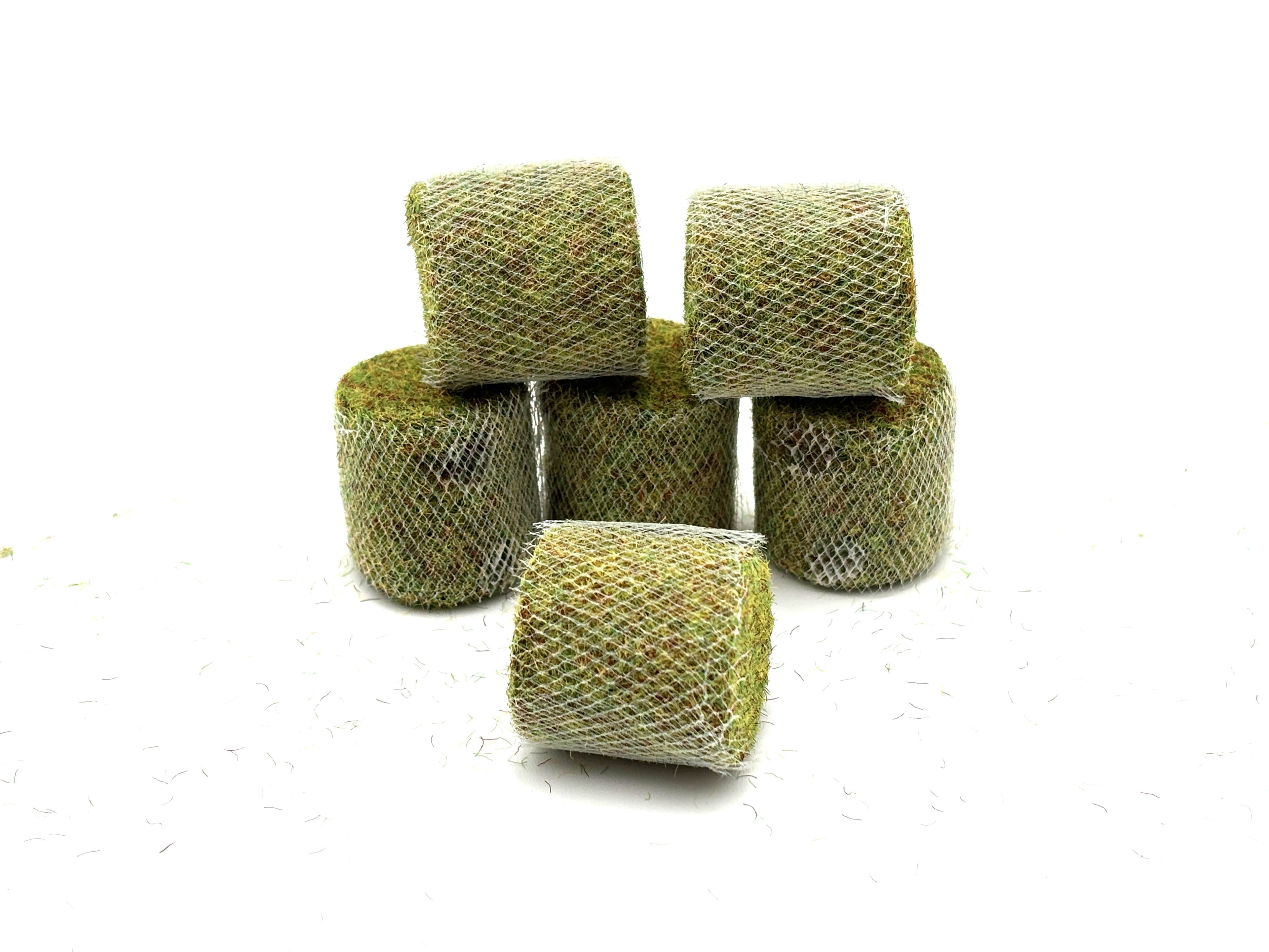 1/64 Aged Hay Bales Net Wrapped 5' x 6'