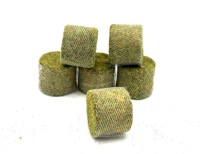 1/64 Aged Hay Bales Net Wrapped 6' x 5'