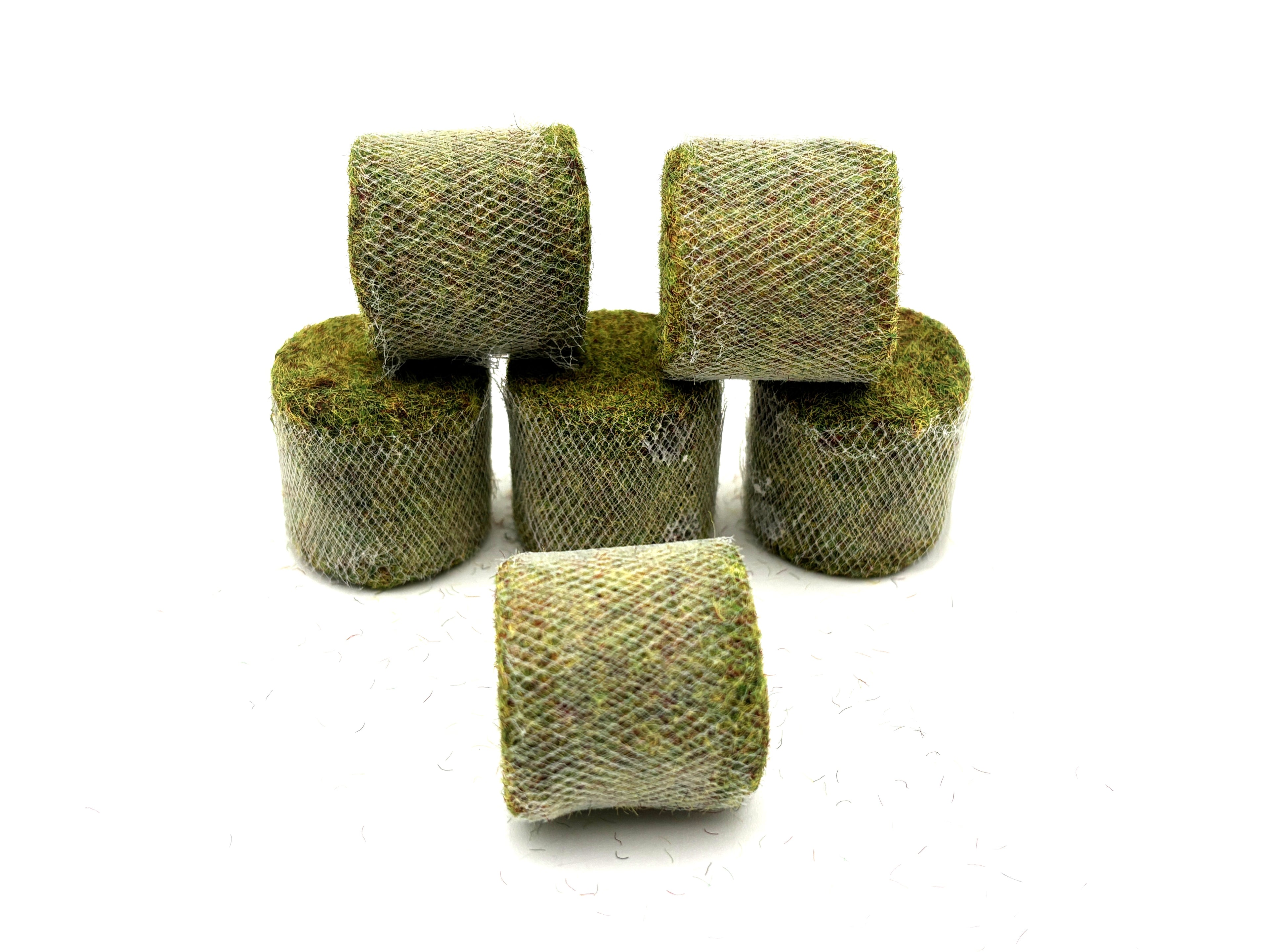 1/64 Aged Hay Bales Net Wrapped 6' x 5'