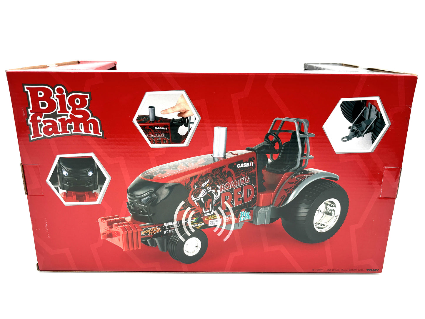 1/16 Case IH Roaring Red Puller Tractor