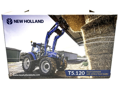 1/32 New Holland T5.120 with 655LU loader