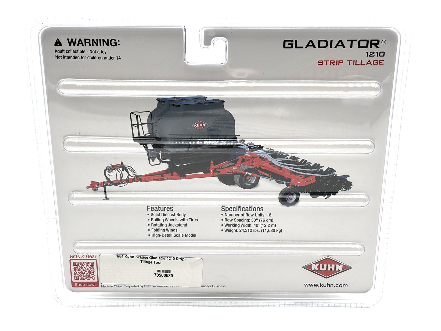 1/64 Kuhn Gladiator 1210 Strip Tillage