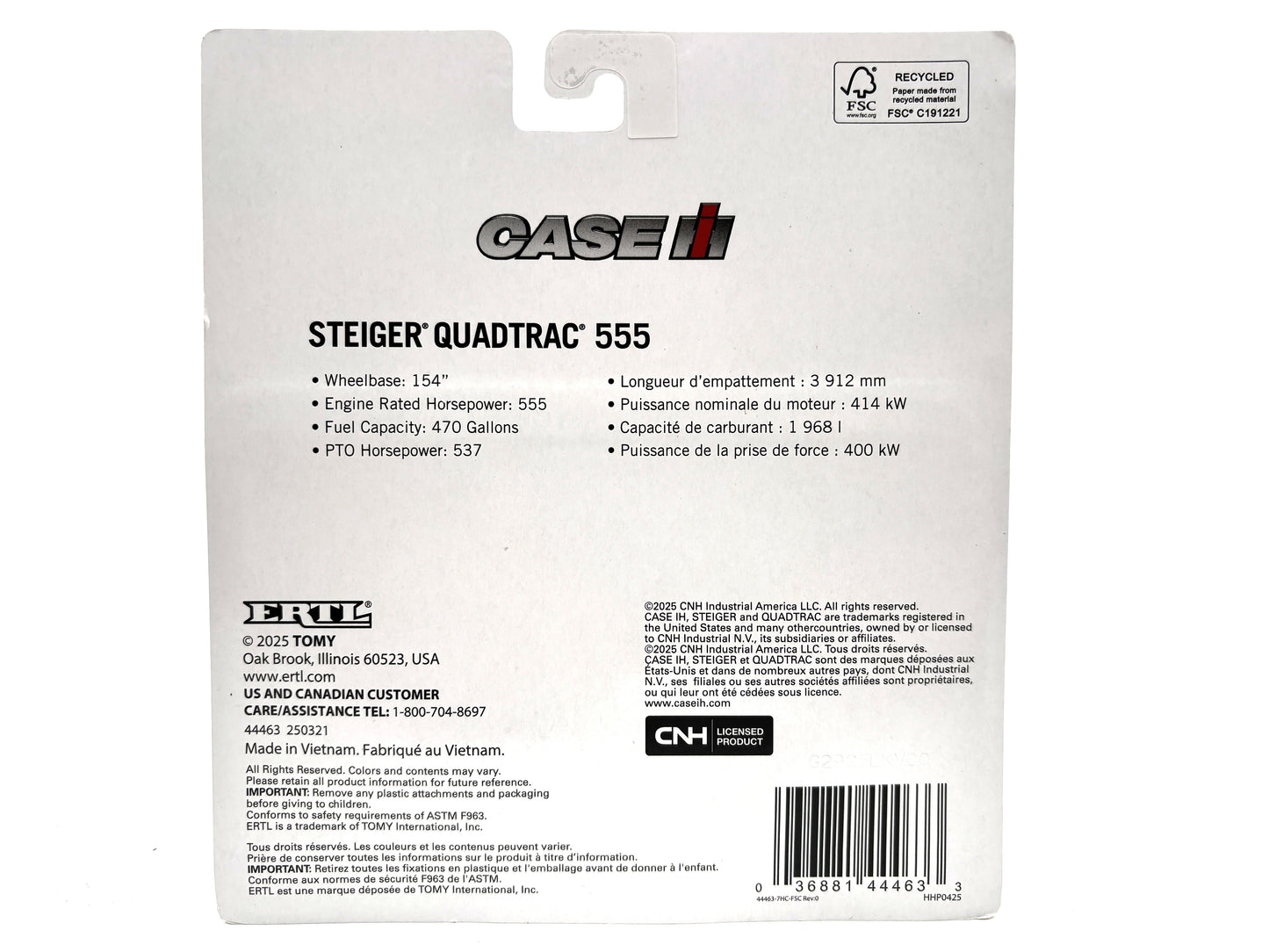 1/64 Case IH Steiger 555 Quadtrac