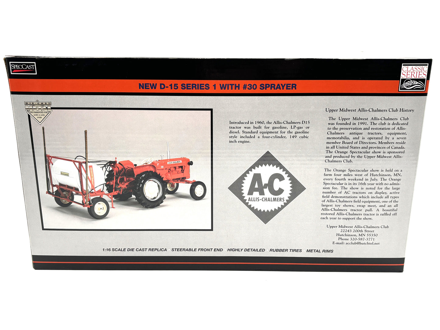 1/16 Allis-Chalmers D-15 with #30 Sprayer