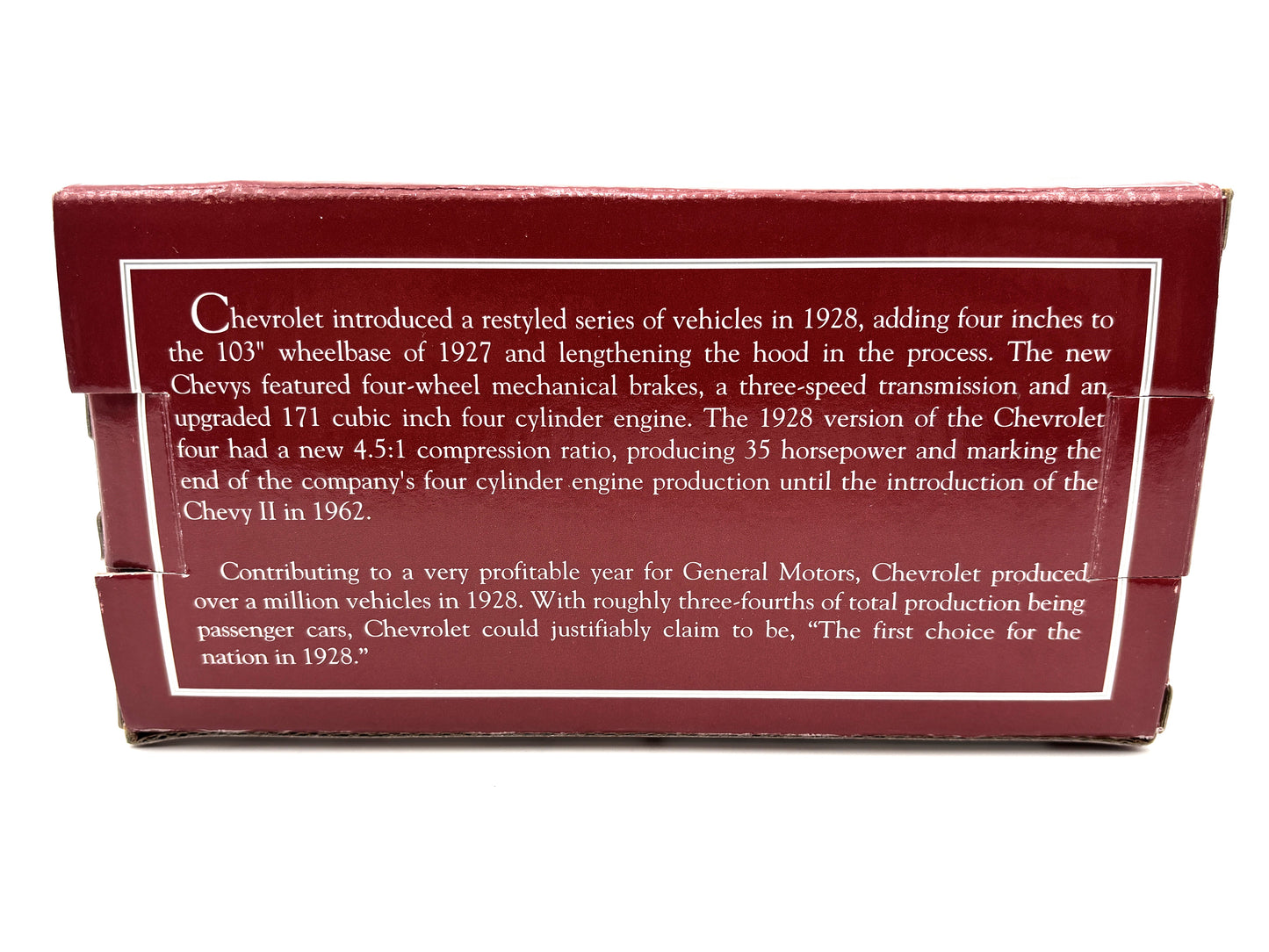 1/34 Chevrolet 1928 Pickup - Case Lubricants