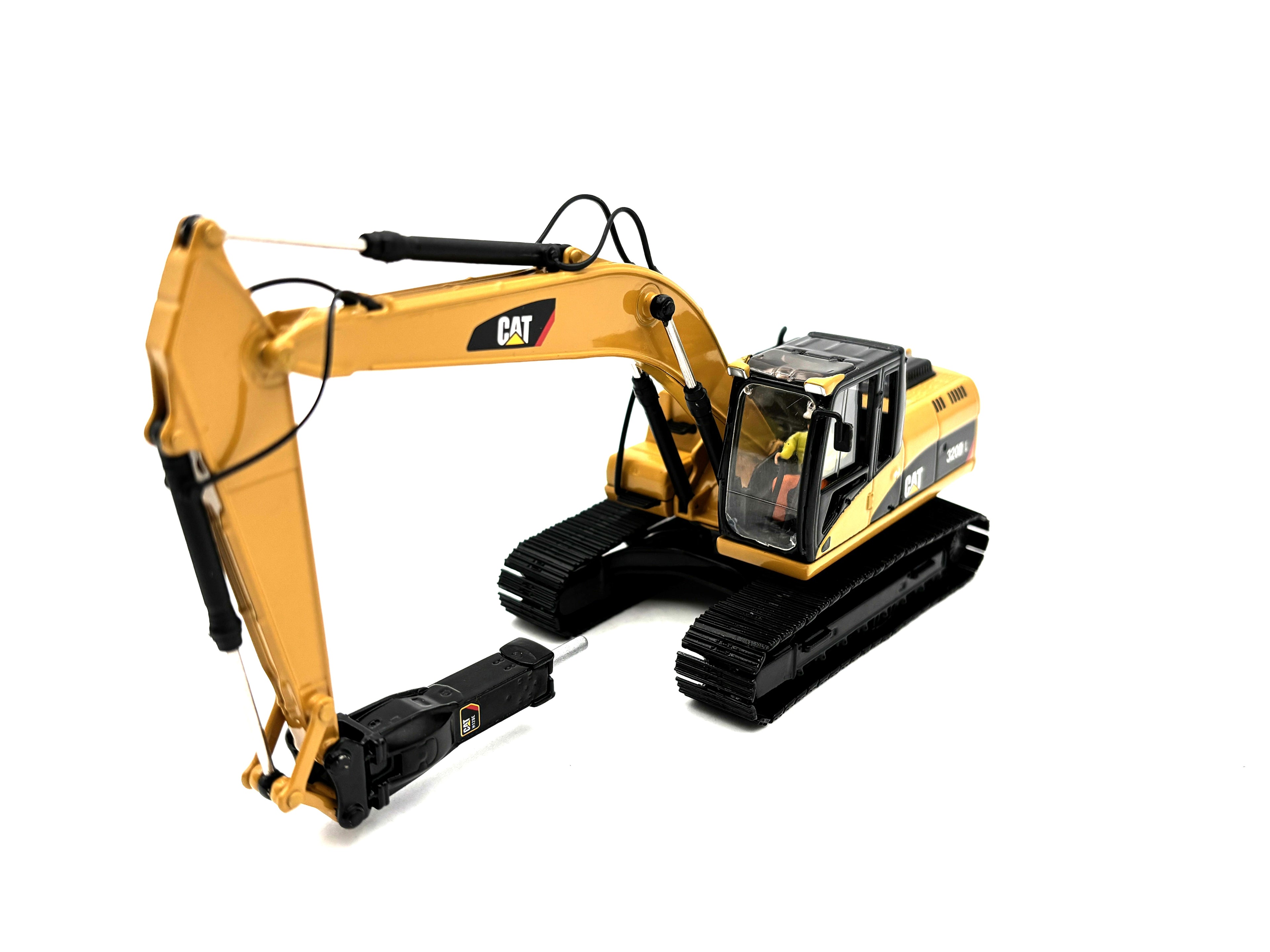 1/50 CAT 320D L Hydraulic Excavator with Hammer