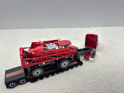 1/64 Case IH 4350 with Trucks and lowboy trailer