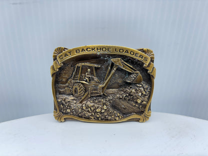 Cat BackHoe Loaders Belt Buckle