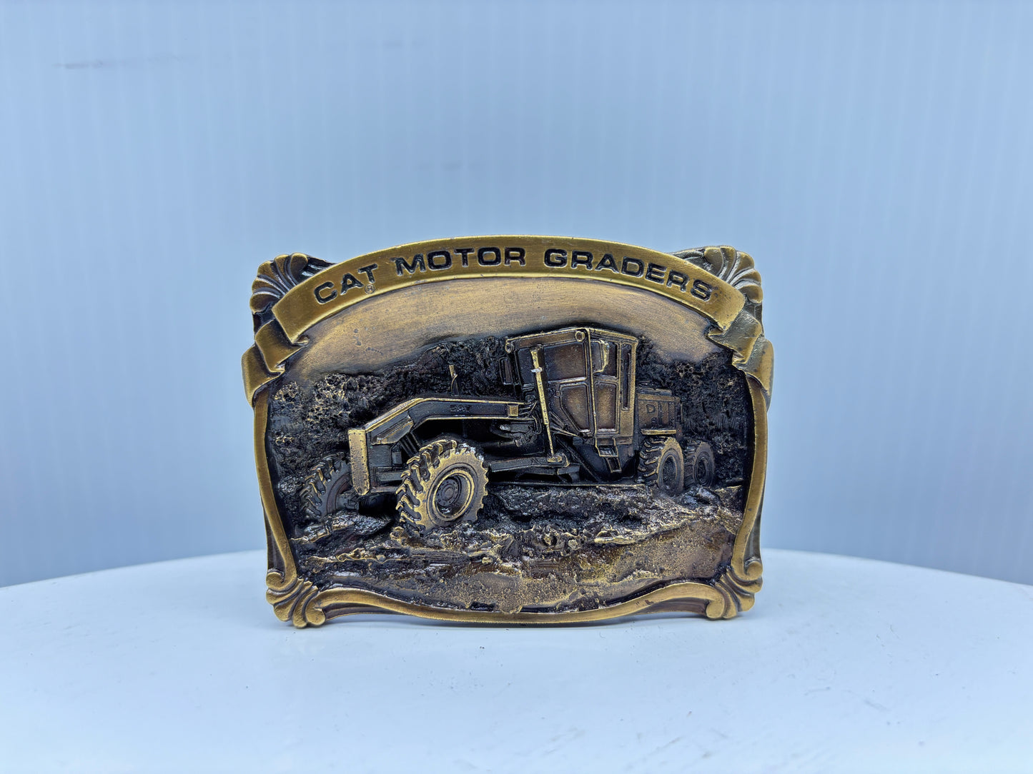 Cat Motor Graders Belt Buckle