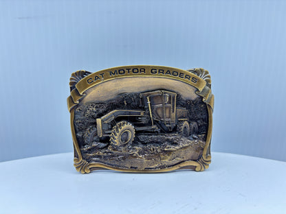 Cat Motor Graders Belt Buckle