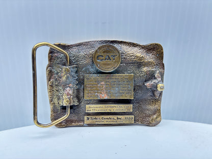 Cat Wheel Loaders Belt Buckle