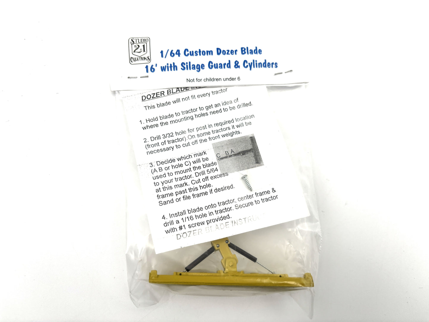 1/64 Degelman 16' Silage Blade