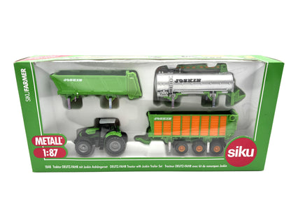 1/87 Deutz Tractor with Joskin Trailer Set