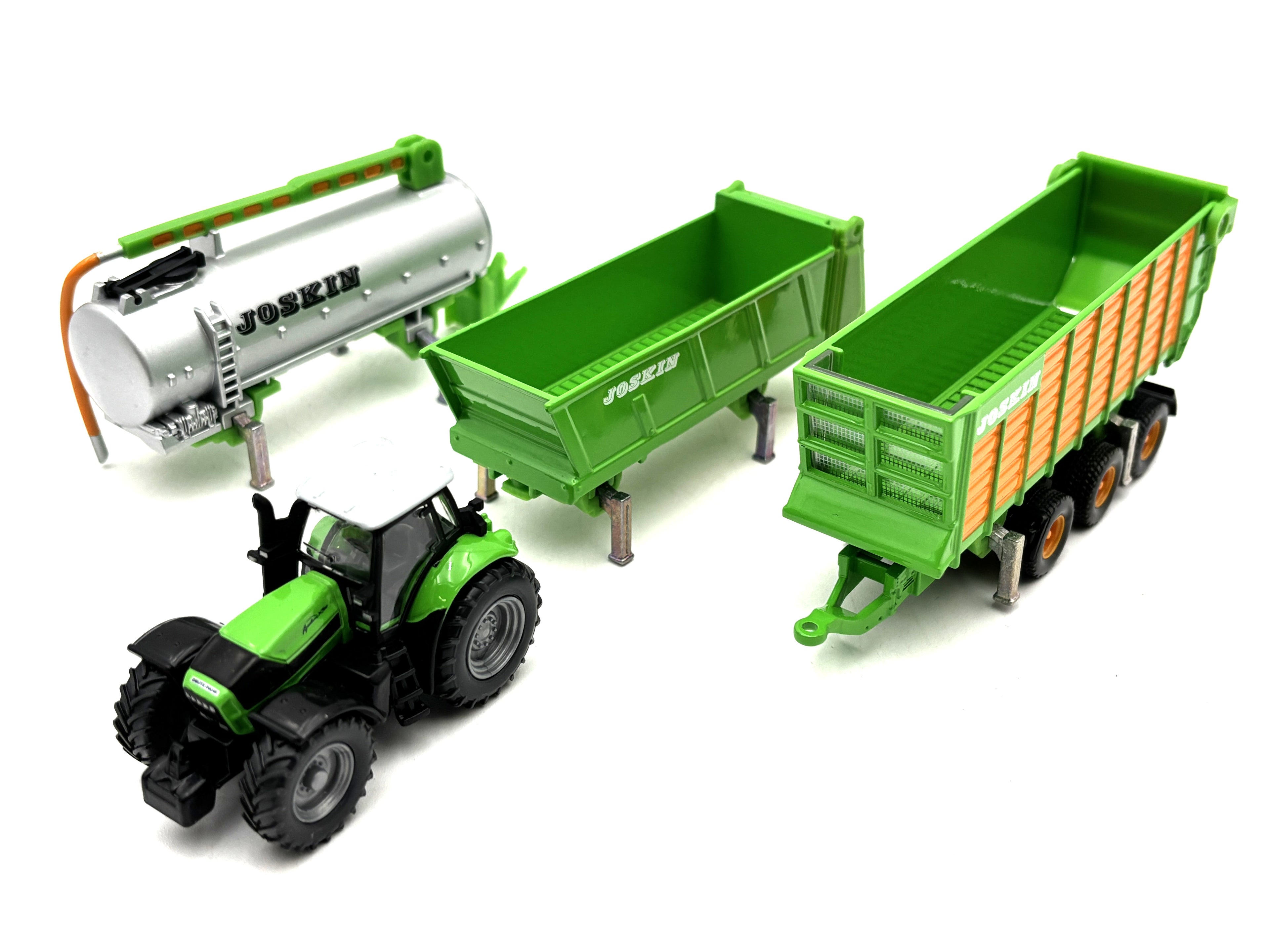 1/87 Deutz Tractor with Joskin Trailer Set