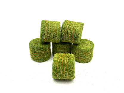 1/64 Fresh Hay Bales Twine Wrapped 6' x 5'