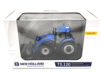 1/32 New Holland T5.120 with 655LU loader
