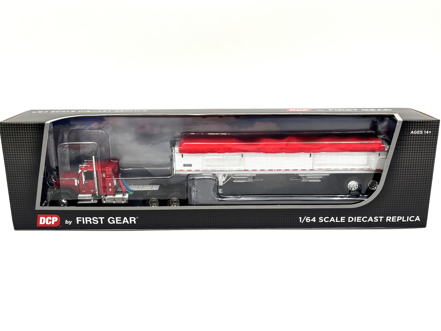 1/64 GMC General with 43 Wilson Trailer Red