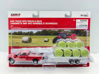 1/64 Ram Pick-up with Trailer + bales