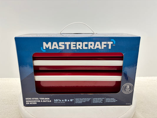 MasterCraft Mini Steel Toolbox ''Red''