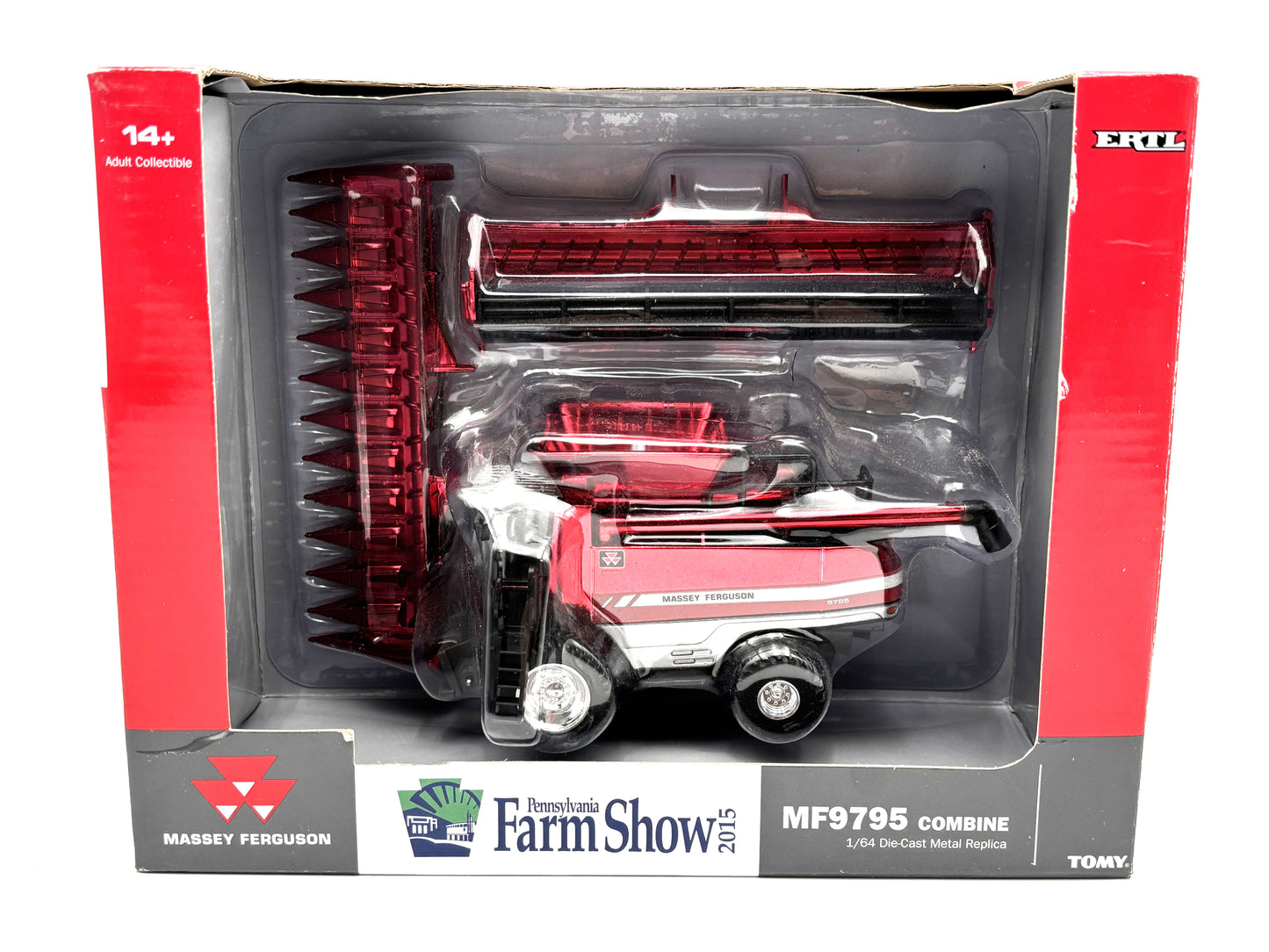 1/64 Massey Ferguson 9795 Red Chrome Farm Show