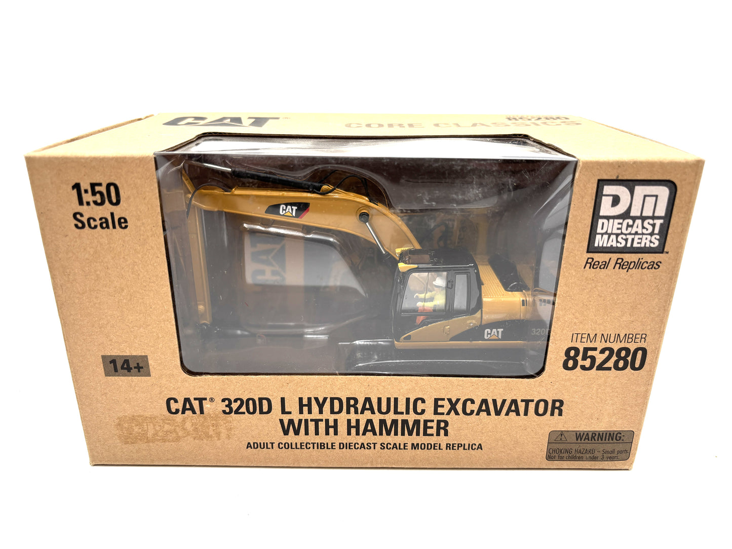 1/50 CAT 320D L Hydraulic Excavator with Hammer
