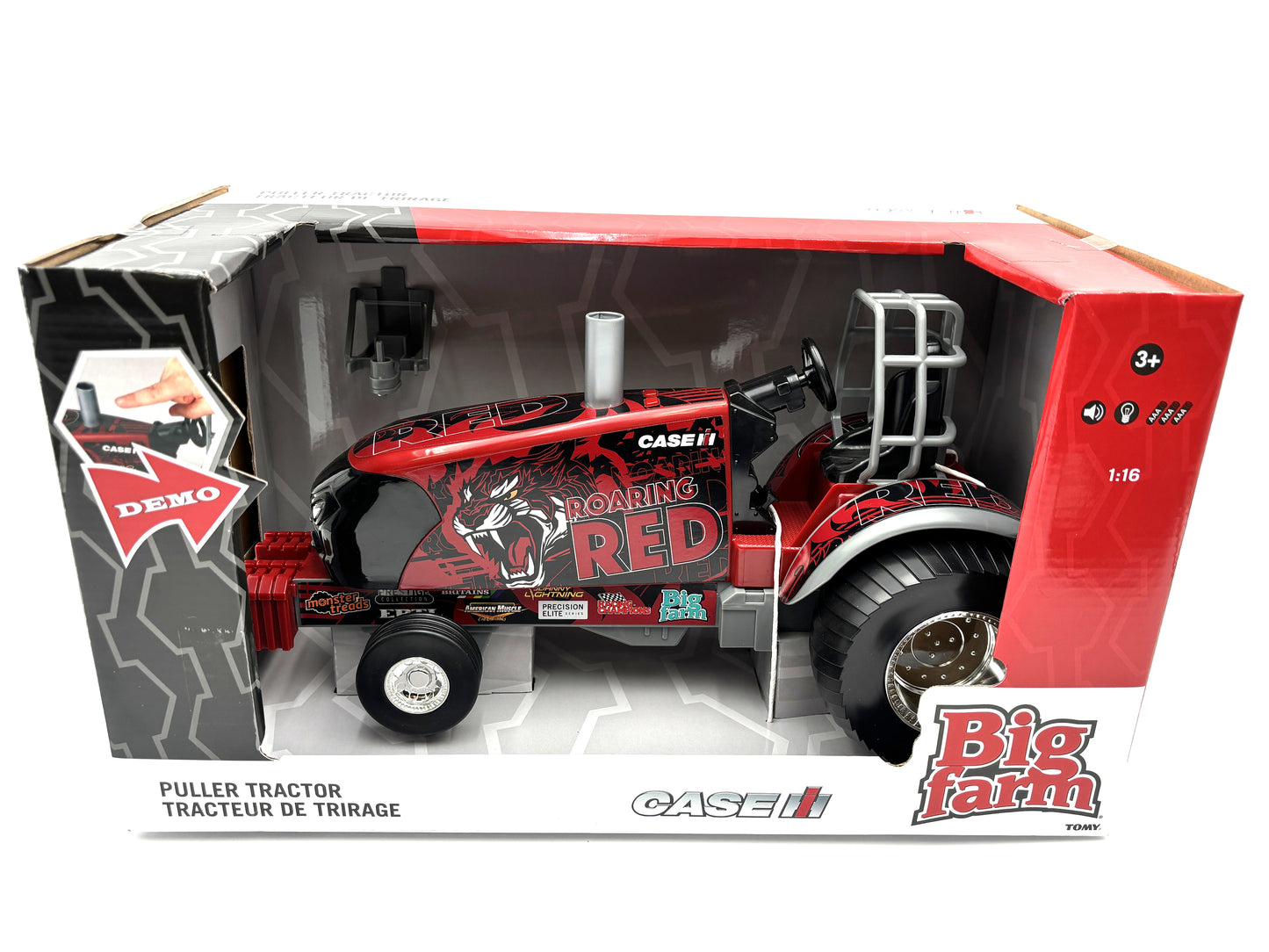 1/16 Case IH Roaring Red Puller Tractor