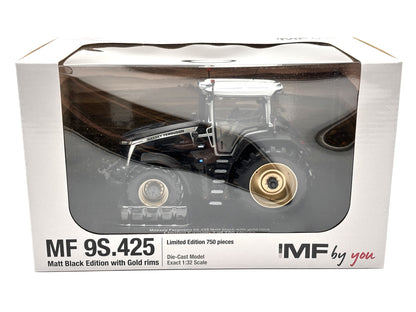 1/32 Massey Ferguson 9S.425 Matt Black with Gold rims