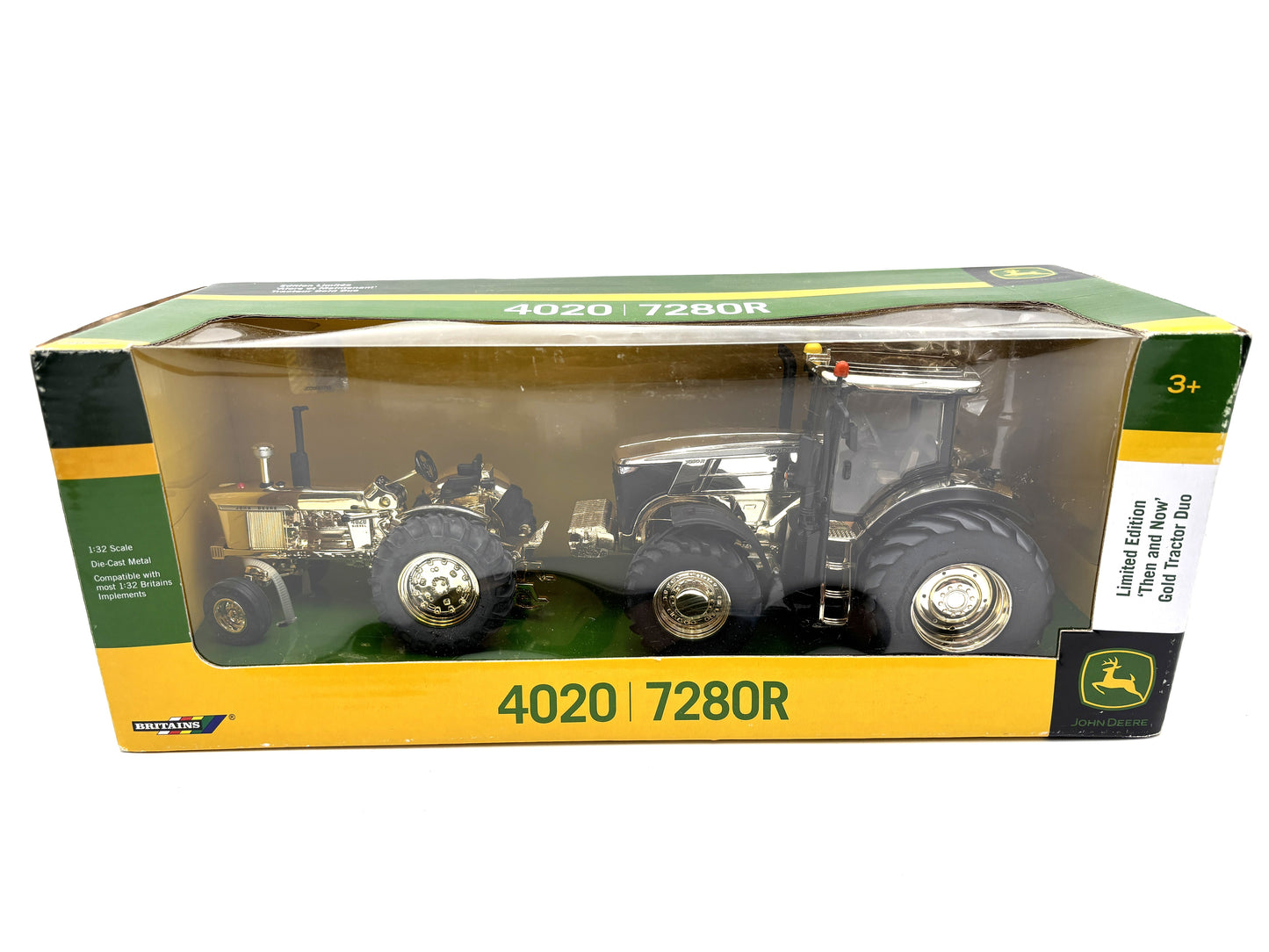 1/32 John Deere 4020-7280R Limited Edition ''Then and Now'' Gold Tractor Duo Set
