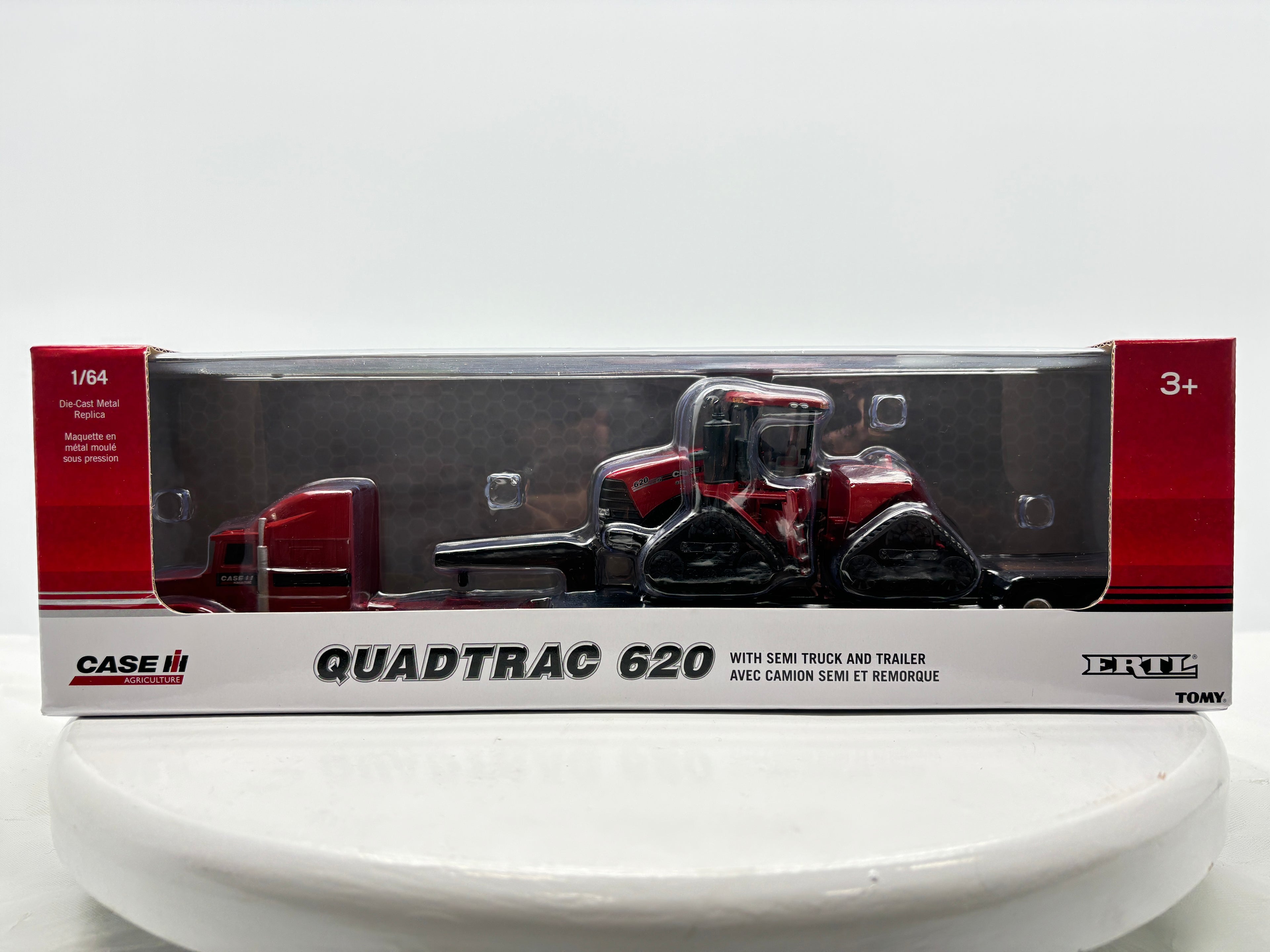 1/64 Case IH Steiger 620 Quadtrac with Semi & Lowboy Trailer