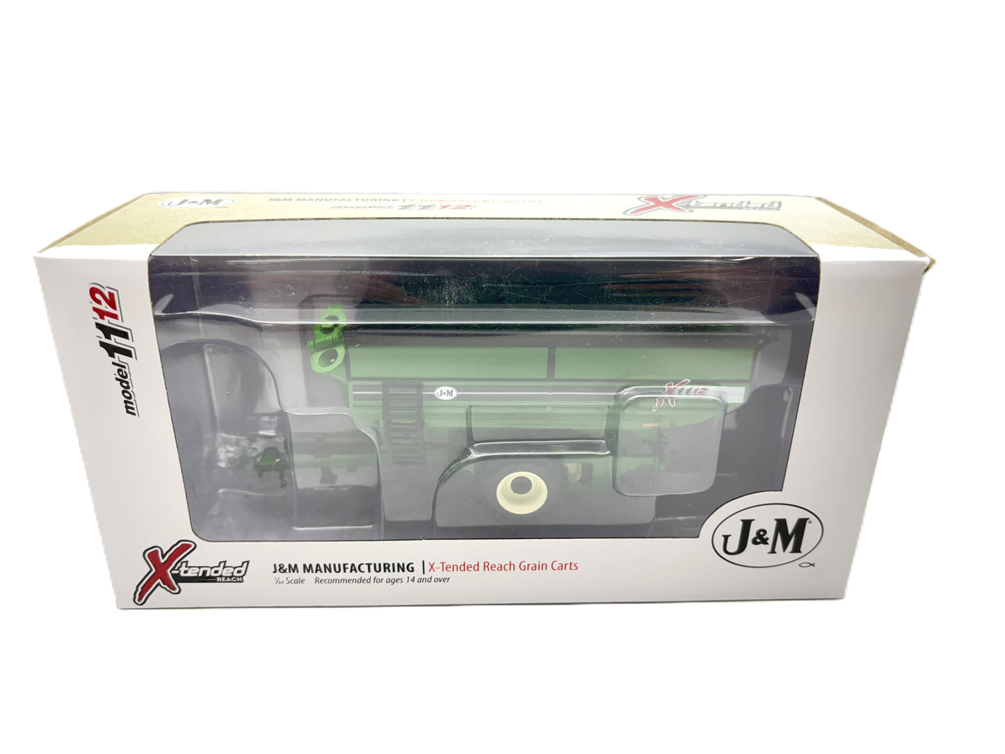 1/64 J&M 1112 X-Tend Tandem Grain Cart Green