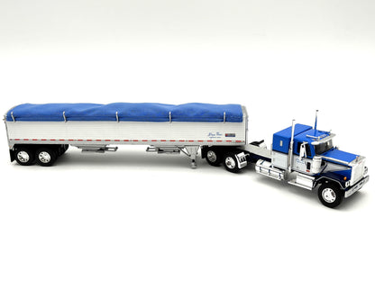 1/64 GMC General with 43 Wilson Trailer Blue